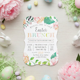 Invitación Brunch de Pascua de Primavera Flamal de moda
