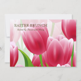 Invitación Brunch de Pascua de Primavera Tulips Personalizado