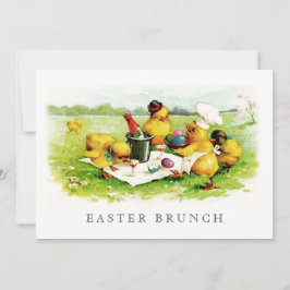 Invitación Brunch de Pascua Personalizado Vintage