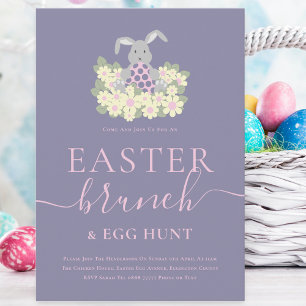 Invitación Brunch de Pascua y búsqueda de huevos