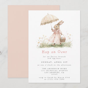 Invitación Brunch de Pascua y búsqueda de huevos