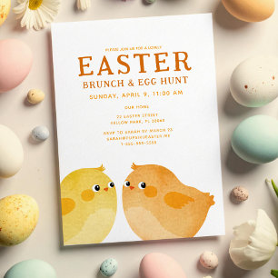 Invitación Brunch de Pascua y búsqueda de huevos con dos poll