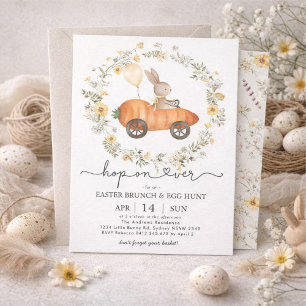 Invitación Brunch de Pascua y búsqueda de huevos Conejo Wil
