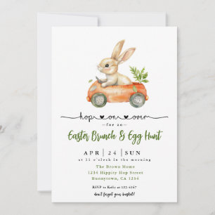 Invitación Brunch de Pascua y caza de huevos
