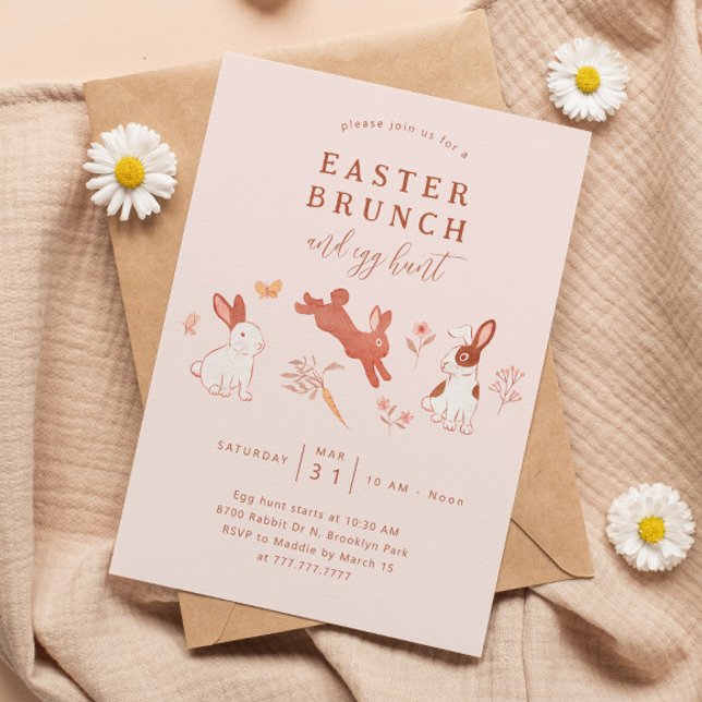 Invitación Brunch de Pascua y caza de huevos (Subido por el creador)