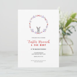 Invitación Brunch de Pascua y caza de huevos