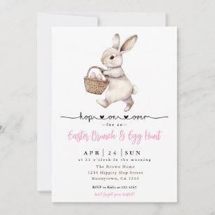 Invitación Brunch de Pascua y caza de huevos