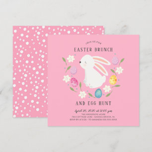 Invitación Brunch de Pascua y Huevos Adorables