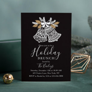 Invitación Brunch de vacaciones   Navidades Correas de Moda B
