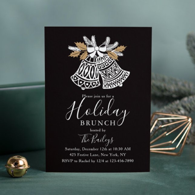 Invitación Brunch de vacaciones | Navidades Correas de Moda B (Subido por el creador)