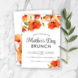 Invitación Brunch del día de la amapola dorada