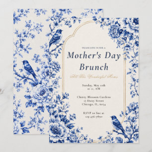 Invitación Brunch del Día de la Madre con Chinoiserie