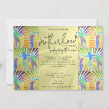 Brunch del Día de la Madre con escritura retro dis