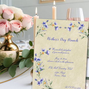 Invitación Brunch del Día de la Madre en acuarela o boda