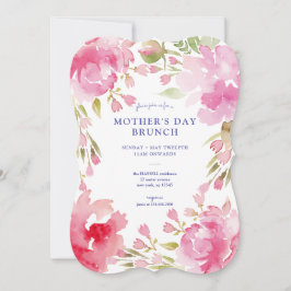 Invitación Brunch del Día de la Madre Foliage bendita