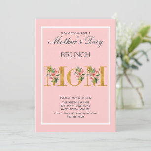Invitación BRUNCH DEL DÍA DE LA MADRE personalizable