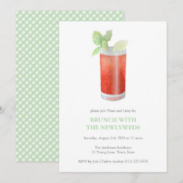 Invitación Brunch Desayuno después de la boda de recién casad