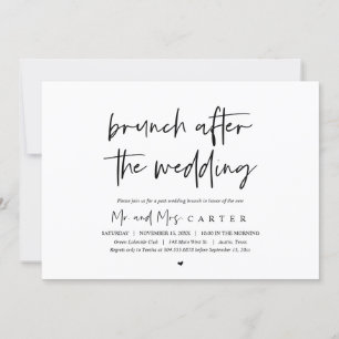 Invitación Brunch después de la boda (Post boda)