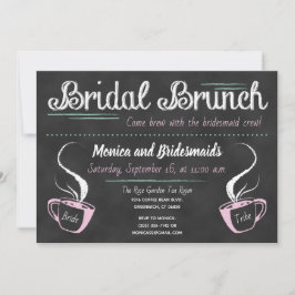 Invitación Brunch divertido de la dama de honor de la pizarra