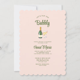 Invitación Brunch divertido y femenino + ducha bucal