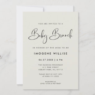 Invitación Brunch Elegante y moderno Green Sage Light