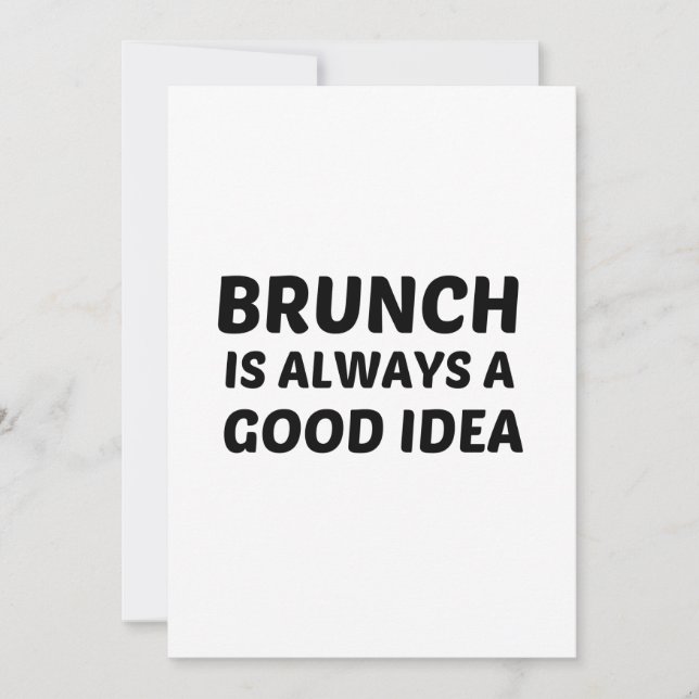 INVITACIÓN BRUNCH ES SIEMPRE UNA IDEA DE LA EDAD (Anverso)