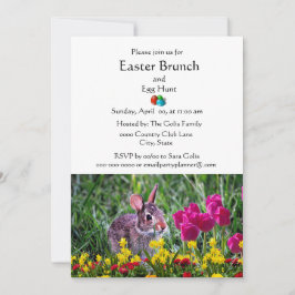 Invitación Brunch Familiar Clásico de Vacaciones de Pascua