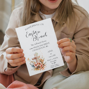 Invitación Brunch floral de Pascua