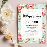 Brunch floral de primavera para el día de la Madre