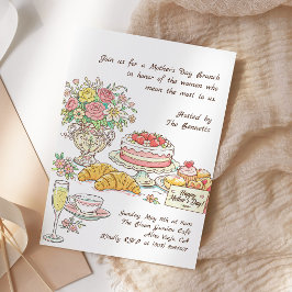Invitación Brunch Floral del Día de la Madre