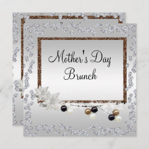 Invitación Brunch Framed Elegance del Día de la Madre