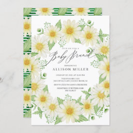 Invitación Brunch Fresco Daisy Floral Bebé