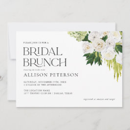Invitación Brunch marital floral de verano elegante de vegeta