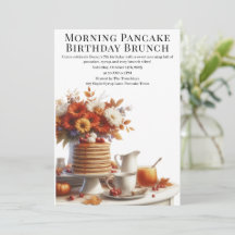 Brunch matutino de cumpleaños de Pancake | Cozy We