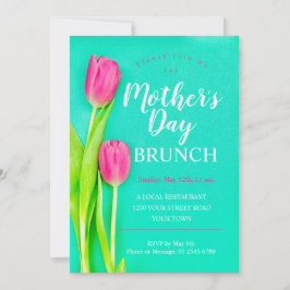 Invitación Brunch matutino Tulip Floral