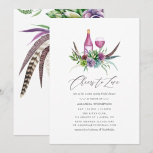Invitación Brunch Místico Boho de Suculentas para Despedida d