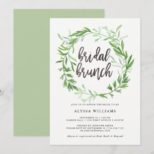 Invitación Brunch Nocal de Hojas Botánicas Verdes