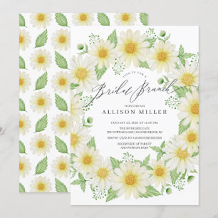 Invitación Brunch Nocturno Fresco Floral Floral