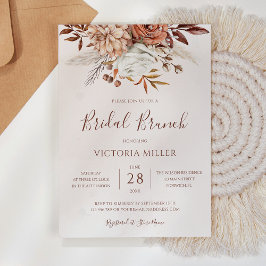 Invitación Brunch Nodal Foliage Floral Boho Fall