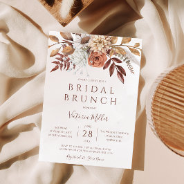 Invitación Brunch Nodal Foliage Floral Boho Fall