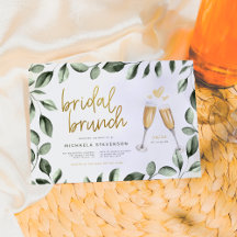 Brunch nupcial Champagne y Eucalyptus Bridal Showe