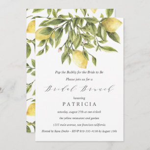 Invitación Brunch nupcial de Boda de verano y follaje