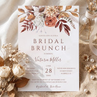 Brunch Nupcial Floral Boho Otoño Follaje