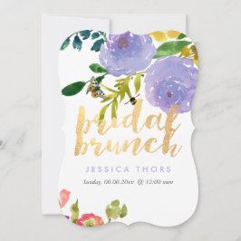 Invitación Brunch nupcial Ranunculus/DIY Bckgrnd