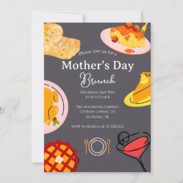 Invitación Brunch personalizado del día de la madre | tema de