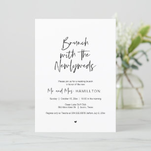 Invitación Brunch post boda, Brunch con los recién casados