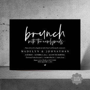 Invitación Brunch post Boda con la celebración de los recién