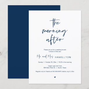 Invitación Brunch post boda, la mañana después de la invitaci