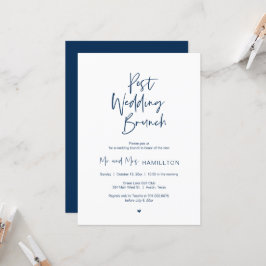 Invitación Brunch Post boda, Minimalista moderno, Inv simple