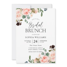 Brunch Rubor Pink Watercolor Floral Bridal Shower